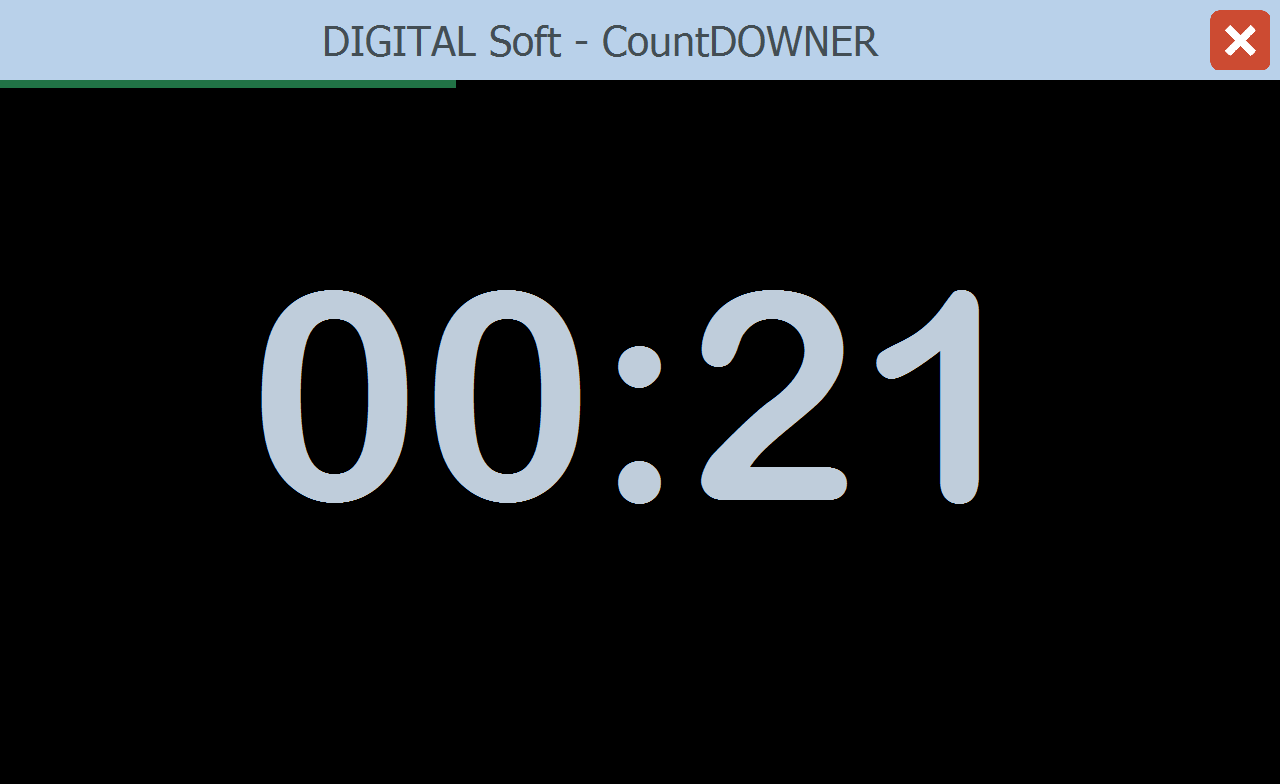 Countdown Anzeige in Sekunden